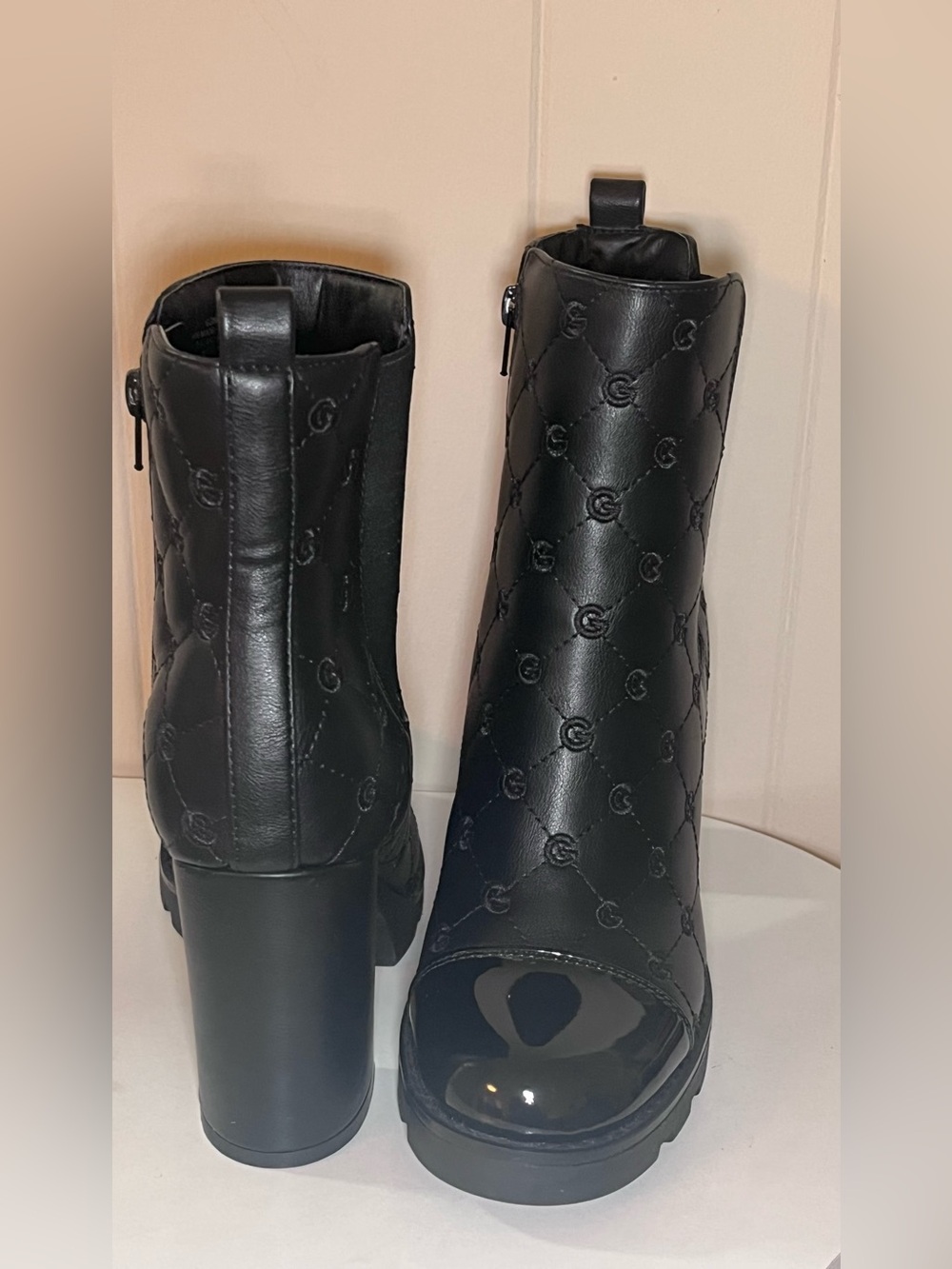New GBG Los Angeles Women’s Black Platform Boots Size 8